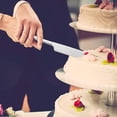 thumbnail image 4 of Cake Knife 2 Set, Cake Cutting Set for Wedding, Stainless Steel Cake Pie Serving Set Gift for Anniversary Birthday Parties, 4 of 5