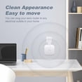 thumbnail image 5 of Soporte de pared para eero Pro 6e/Pro 6, sin cables desordenados, ahorro de espacio, soporte de pared para salida compatible con eero Pro 6e/Pro 6 Mesh Wi-Fi System Extender Router (paquete de 2), 5 of 5