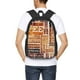 thumbnail image 4 of Fotbe Hand Drawn Vintage Coffee Mochila para Hombre y Mujer - Tela Oxford 600D Resistente - Mochila Impermeable de Gran Capacidad para Escuela, Viajes y Senderismo, 4 of 6