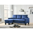 thumbnail image 5 of Passion Furniture Home Indoor Cushioned Tufted Couch Modern Conversation Furniture Jessica 77 in. W Flared Arm Velvet L, 5 of 5