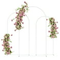 thumbnail image 1 of Outsunny 7/6.5/6 ft Wedding Arch Set Backdrop Stand for Birthday Party, 1 of 10