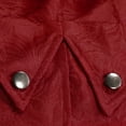 thumbnail image 4 of Herrnalise Men's Medieval Dress Solid Retro Jacket Cardigan Men's Coat Splice Coat Red, 4 of 9