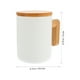 thumbnail image 3 of EeaseMX Taza de café de cerámica con mango de madera, ideal para té, leche y café., 3 of 7