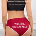 thumbnail image 5 of Charmgo Culottes Menstruelles pour Femmes, Couleur Unie, Grande Taille, Anti-Fuites, Conservatrices, Taille Basse, Culottes de Règles, Shorty Taille Basse, Culottes Post-Partum, Culottes de Règles pour Femmes, Rouge, TP, 5 of 5