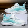 thumbnail image 5 of Modisza Girls Breathable Running Sneakers Hook and Loops Lightweight Memory Foam Shoes Kids Outdoor Walking Casual Running Shoe White Size 1.5, 5 of 8