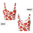 thumbnail image 5 of Naloa Hand Drawn Tomatoes Sports Bras for Women, High Support Bra with Removable Pads, Comfortable - Medium, 5 of 9