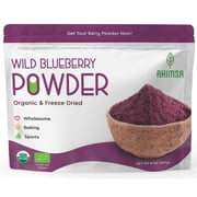 Ahimsa, Organic Freeze Dried Wild Blueberry Powder, Organic Juice Mix Powder, Smoothie Drinks Powder 8 OZ