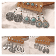 thumbnail image 3 of 36 Pares Bohemios Pendientes Vintage Pendientes Largos, 3 of 5