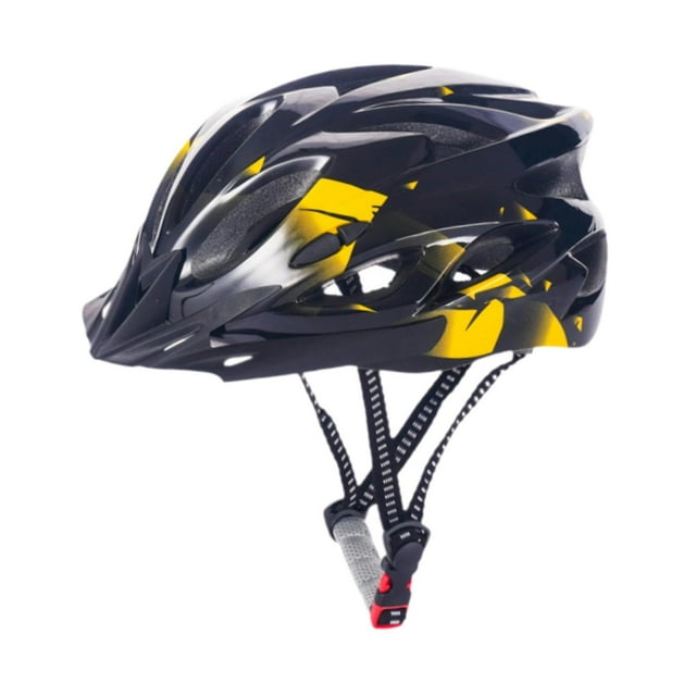 Casco de bicicleta para adultos, casco de bicicleta con visera extraíble, cascos de ciclismo, cascos deportivos para patinaje sobre ruedas y ciclismo. Amarillo