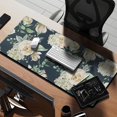 thumbnail image 2 of Long Mouse Pads for Desk,Pioneer Flower Floral Print Pattern Desk Mats on Top Of Desks, Desk Mouse Pad Extra Large with 3mm Non-Slip Base and Stitched Edge for Gaming,Office,Work,Home 35.4"x15.7", 2 of 6