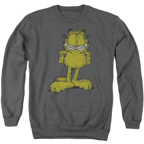 Garfield Big Ol' Cat Adult Crewneck Sweatshirt Charcoal