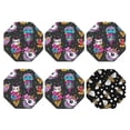 thumbnail image 2 of Balery 6 Pcs Rainbow Unicorn And Cat Icecreamleather Coasters Set, Drink Table Cup Coasters For Living Room Kitchen Coffee Decor, 2 of 9