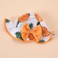 thumbnail image 4 of TAIAOJING Toddlers and Baby Girls' Swimsuit Bowknot Sunflower Watermelon Pineapple Print Ruffles Two Piece Swimwear Bikini With Hat Outfits Bathing Suit 18-24 Months, 4 of 7