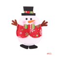 thumbnail image 1 of Tenedor de dibujos animados Utensilio de corte Navidad Navidad Muñeco de nieve Cuchara Funda Protector de manga Bolsa de ropa Vajilla Decoración Guardurnaity ZHF0219, 1 of 5