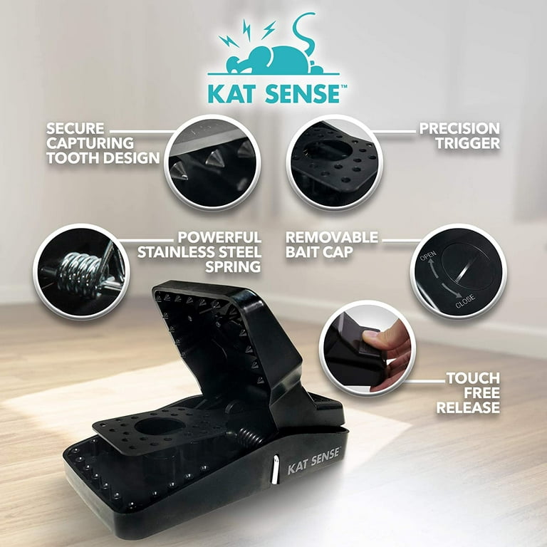 Kat Sense Rat Bait Station Traps, Reusable Humane Rodent Box