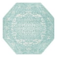 thumbnail image 3 of Unique Loom Richmond Collection Area Rug - Medallion (5' 3" Octagon Aqua/Ivory), 3 of 6