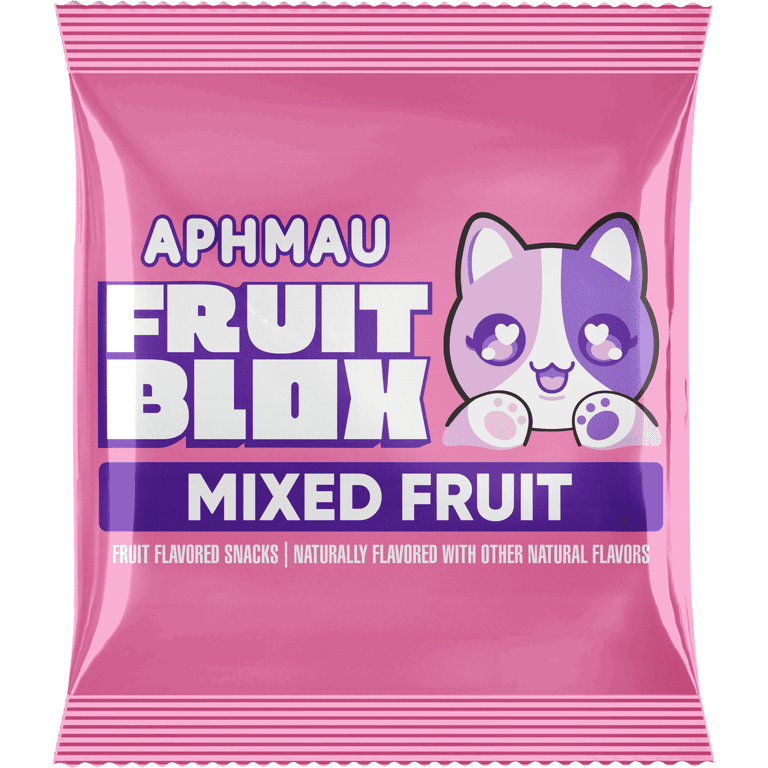 FruitBlox Vegan Mixed Fruit Snacks 22 Pouches with Real Fruit