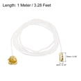 thumbnail image 2 of Uxcell Pull Cord for Ceiling Switch Light Pull Cord String Ceiling Fan String Pull Chain Extension, White Golden 8 Pack, 2 of 5