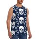 thumbnail image 2 of Balery white arrow Skull Camisetas sin mangas para hombre, absorbe la humedad y protege contra el mal olor.-Medium, 2 of 7