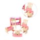 thumbnail image 3 of Tholdsy Mini juego de muebles para casa de muñecas, casa modelo de juguete para niños, juego de muebles de madera, juguete educativo para niños, juego Muebles de casa de muñecas Literas Tholdsy FN000080-01B, 3 of 6