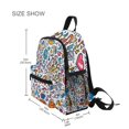 thumbnail image 3 of FORMRS School Backpack with Front Zippered Pocket 12" Student Travel Daypack, Doodle Pattern, 3 of 6