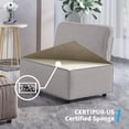 thumbnail image 6 of ZAFLY U Shaped Modular Sectional Sofa Couch, Convertible L Shaped Couch Sofa, Queen Sleeper Sofa Bed, Variable Modular Oversized Couch for Living Room (Beige), 6 of 11