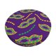 thumbnail image 1 of Disketp Carnival Masks and Beads Funda Redonda para Taburete, Funda de Cojín para Silla de Bar Suave y Elástica-12 inch, 1 of 7