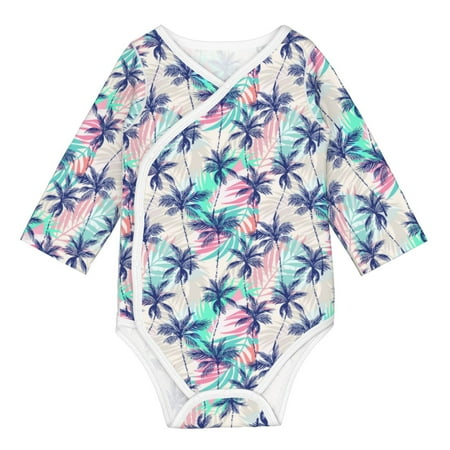 

Coaee Palm Leaves for Soft Cotton Baby Long-Sleeve Bodysuit Girls Boys Bodysuit Romper