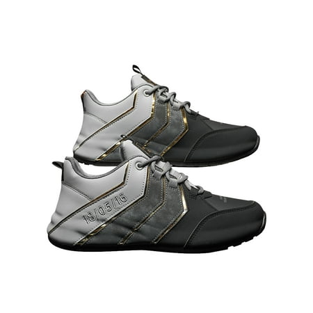 

Tenmix Men s Sneakers Lace Up Casual Shoe Comfort Flats Non-slip Athletic Shoes Walking Soft Breathable Fashion Sneaker Plush Black Gray 9