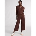thumbnail image 2 of Scoop Women's and Women's Plus Ultimate Scubaknit V Neck Sweatshirt, Sizes XS-4X, 2 of 5