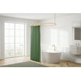 thumbnail image 6 of Utopia Alley Rustproof Wall Mounted Aluminum Hoop Shower Rod With Ceiling Support for Clawfoot Tub, 45.7 Inch Size by 22 Inch, Gold + White Shower Curtain 180x70inch, 6 of 10