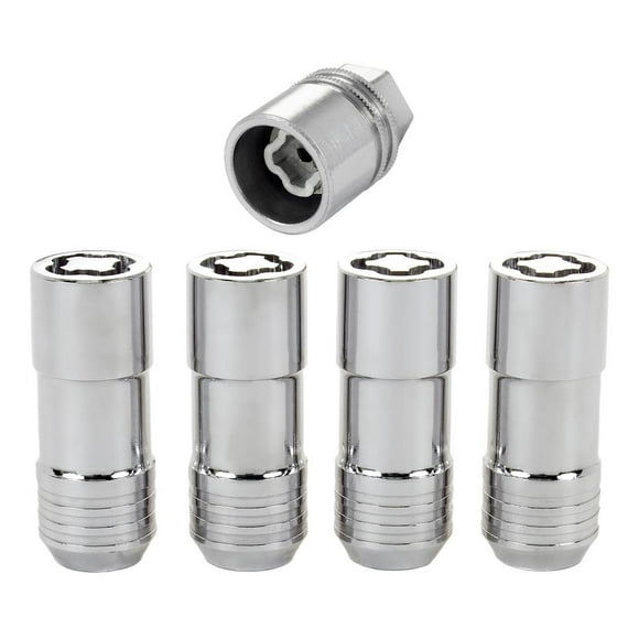 Mcgard 24205 Chrome Cone Seat Wheel Locks (M14 X 2.0 Thread Size)   Set Of 4