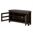 Walker Edison 44" Corner Wood TV Stand in Espresso (TVs up to 48