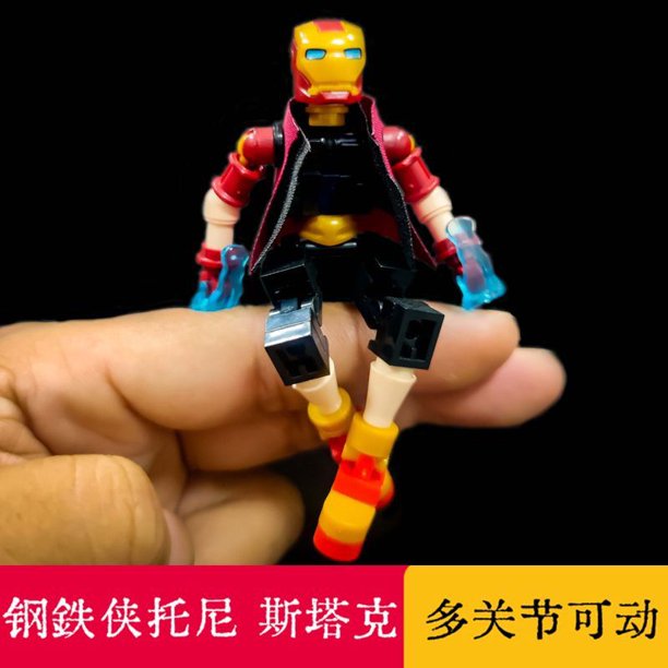 Bloques de construcción de Marvel Iron Man Miles Spider-Man, juguetes educativos de montaje para niños, articulaciones, figuras móviles, modelos de adornos