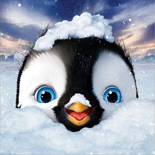Pingüino de pintura de diamantes DIY 5D, pintura de diamantes de imitación de cristal bordado de punto de cruz, arte artesanal para decoración de la pared del hogar 30x30cm Feliz Sencillez