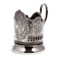 thumbnail image 6 of Tea Glass Holder 4 Inch Podstakannik Cosmos Nickel Plated Glass Holder, 6 of 11