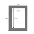 thumbnail image 3 of Charcoal Acid Free 13x19 Picture Frame Mats with White Core Bevel Cut for 11x14 Pictures - Fits, 3 of 3