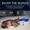 thumbnail image 3 of Veken Innovation Award Winner 95oz/2.8L Pet Fountain, Automatic Cat Water Fountain Dog Water Dispenser with Replacement Filters for Cats, Dogs, Multiple Pets (Blue, Plastic), 3 of 10