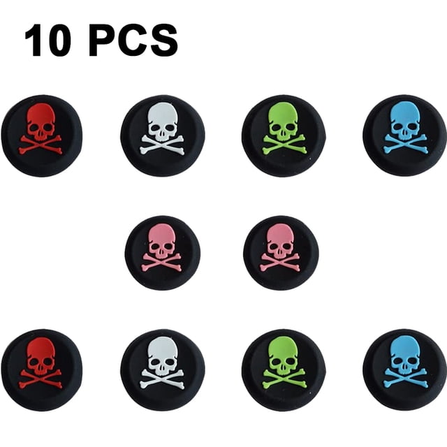 5 pares (rojo + azul + verde + rosa + blanco) Silicona Skull / Cat Claw controlador de silicona Joystick Thumb Stick Grip Cap Covers para PS4 PS3 XBOXONE / 360 Analog Stick Caps Reemplazo Ormromra 2033332-1