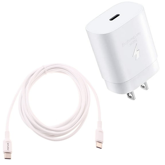 PD Type-C 25W Fast Home Charger for CAT S62 Phone - 6ft USB-C Cable Quick Power Adapter Travel Wall G1P
