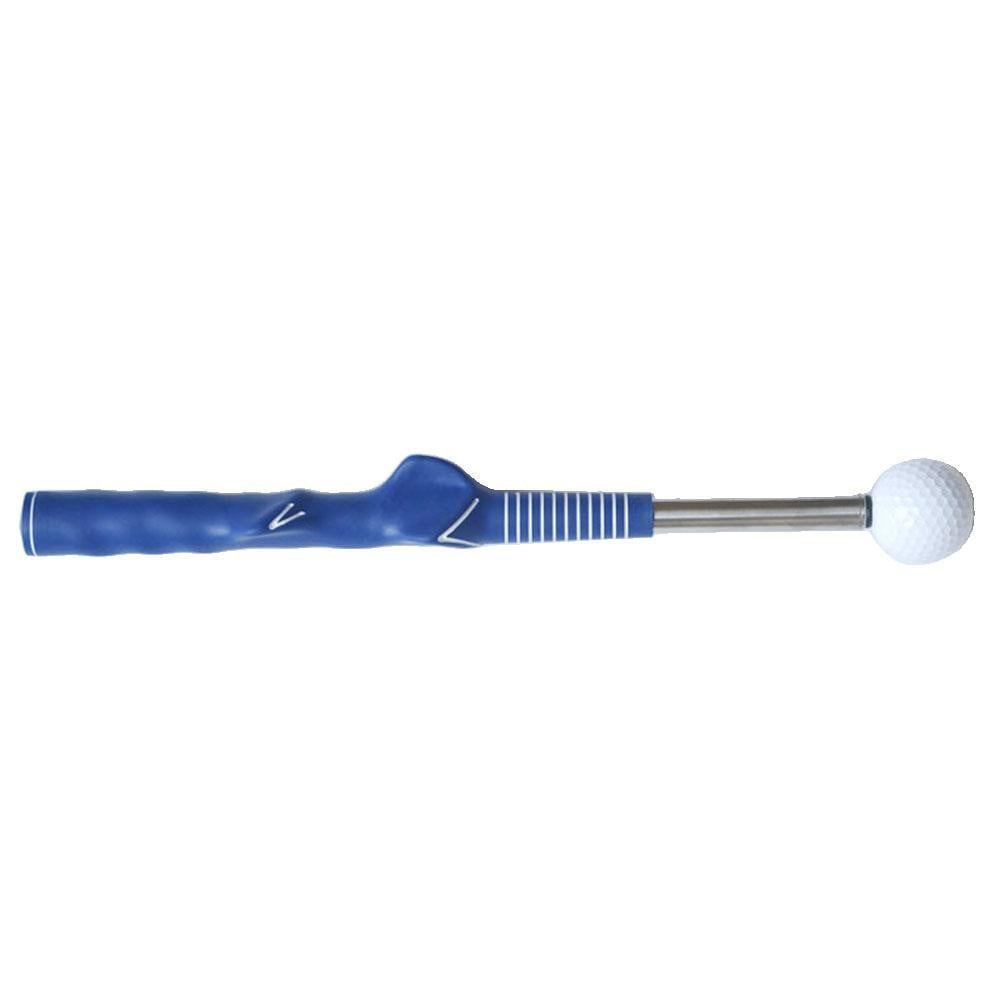 Golf Grip Swing Training Aid Retractable Soundable Golf Trainer Devices Blue