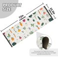 thumbnail image 5 of Yayeee Runner Rug for Bedroom 2'x6' Machine Washable Hallway Non Slip Mat, Beige Vegetables Pattern, 5 of 8