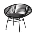 thumbnail image 3 of Handcrafted Polyethylene Rattan / Any Outdoor Setting / Comfortable Basket Chair Pair, 3 of 7