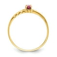 thumbnail image 2 of 14K Yellow Gold Ring Band with Stones (10) October Pink Tourmaline Marquise, 2 of 5