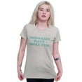 thumbnail image 3 of Mermaids Have More Fun Beach Vibes Womens Slim Fit Graphic Tee Brisco Brands S, 3 of 5