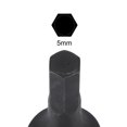 thumbnail image 3 of Uxcell 5mm Impact Hex Bit Socket, 1/4" Square Drive 35mm Length CR-MO Metric Sizes 2 Pack, 3 of 5