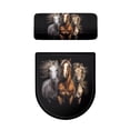 thumbnail image 5 of SEANATIVE Western Horse Toilet Lid Dust Cover & Toilet Tank Cover, Toilet Lid Pads and Tank Pads Set of 2 Bathroom Covers Stays in Place Polyster Fabric Toilet Seat Cover for Hotel Office Toilet, 5 of 7