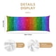 thumbnail image 3 of Balery Rainbow Glitter Funda Protectora para Almohada Corporal de Algodón Hipoalergénico con Cierre(55 x 21 pulgadas), Almohadas No Incluidas, 3 of 7