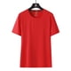 thumbnail image 3 of Camiseta de seda de hielo con texto y logotipo personalizado para hombre y mujer, camisa de cuello redondo de talla grande para parejas, verano gordo 8XL, 2023, 3 of 5