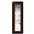 thumbnail image 2 of ArtToFrames 4" x 17" Honors Mahogany with Black Picture Frame, 4x17 inch Brown Wood Poster Frame (WOM-5154), 2 of 7
